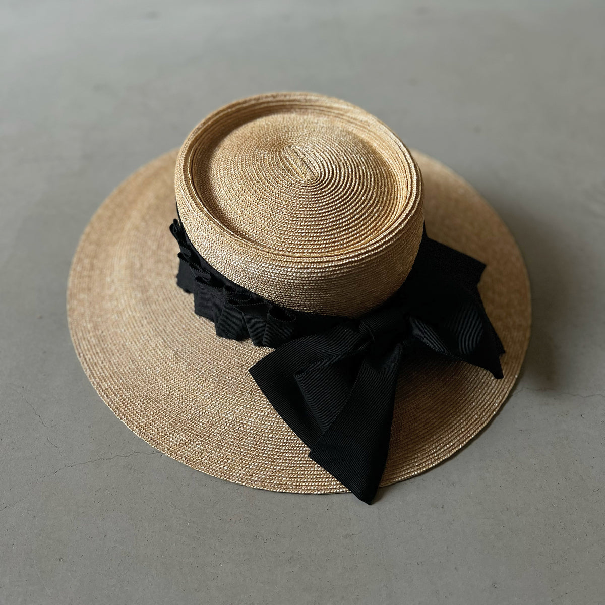 帽子 millinery mino Pork pie 5way ribbon Extra fine straw Porkpie 5way ribbon – millinery mino