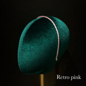 Velvet ribbon headband