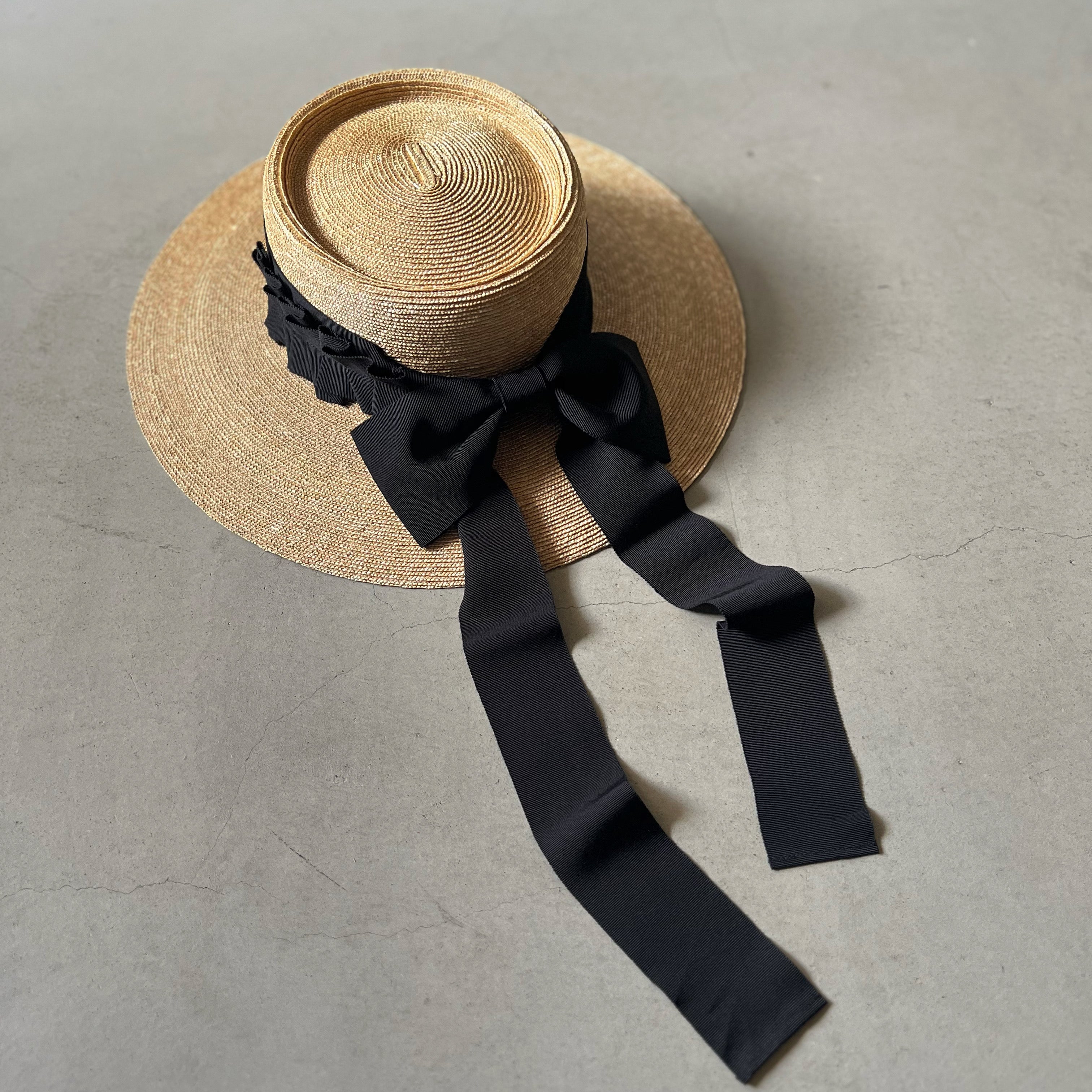 帽子 millinery mino Pork pie 5way ribbon Extra fine straw Porkpie 5way ribbon – millinery mino
