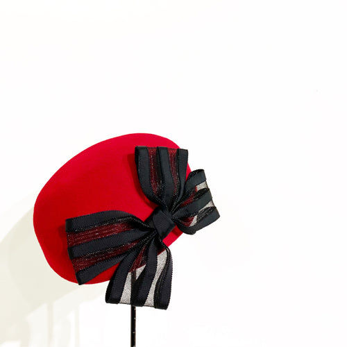 Borderribbon mini beret