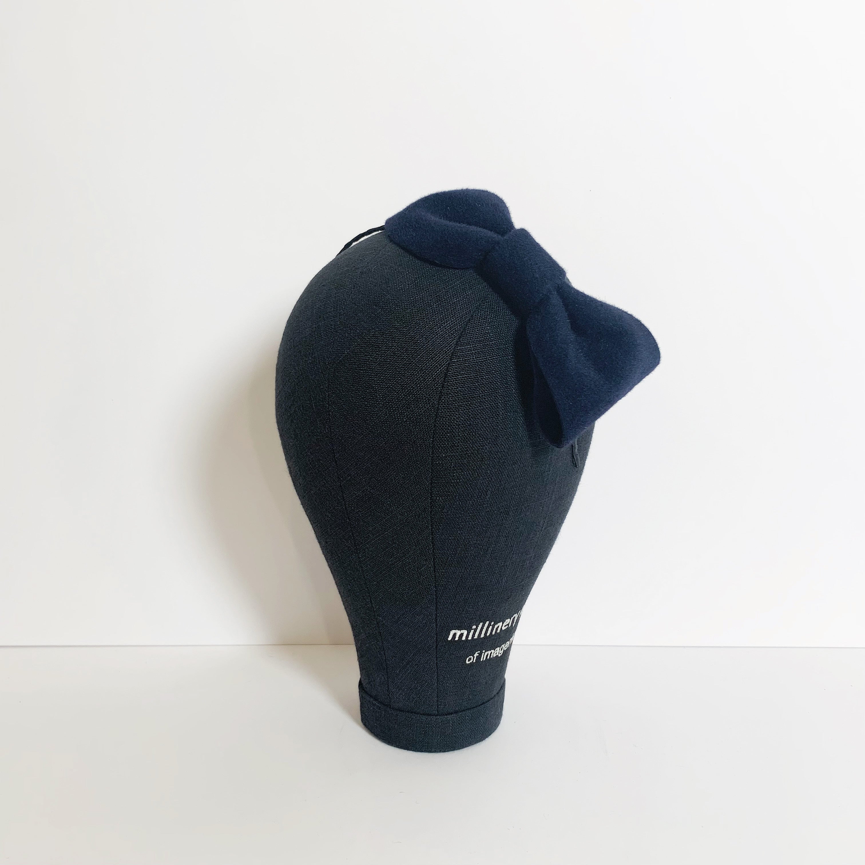 【millinery mino】Simple ribbon toque millinery mino】Simple ribbon toque